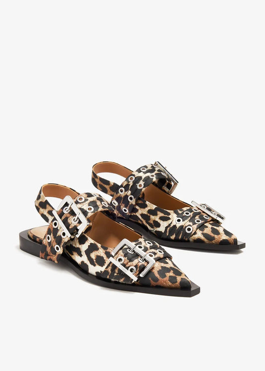 Ganni Buckle ballerinas